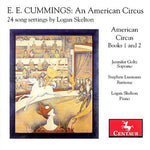 the album cover for E.E. Cummings - E.E. Cummings: An American Circus - 24 Song