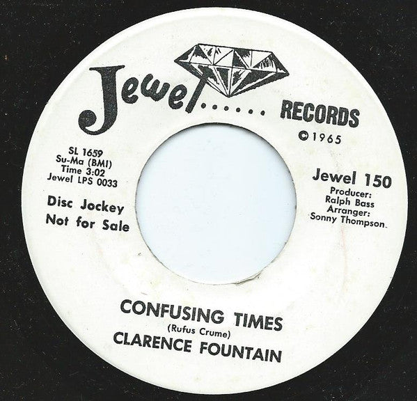 Clarence Fountain : Confusing Times (7", Single, Promo)