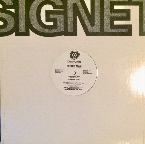 Beenie Man / Terry Ganzie : Sunshine / Big Heavy Man (12")