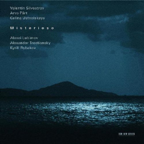 the album cover for Alexei Lubimov - Misterioso: Silvestrov / Part / Ustvolskaya