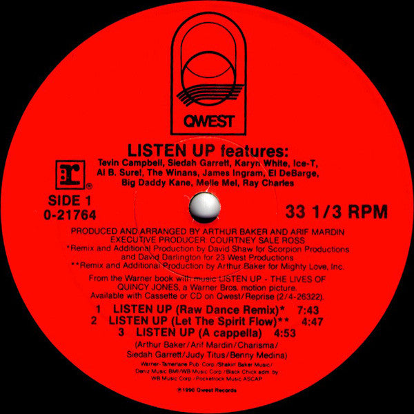 Listen Up : Listen Up (12", Maxi)