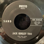Jack Quigley Trio : Arabesque / Presto (7", Single)