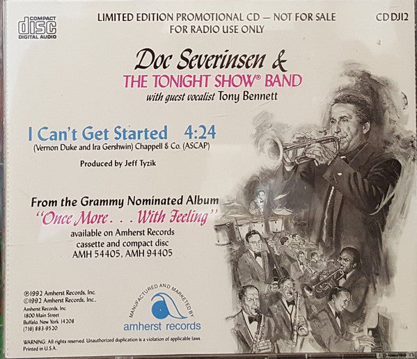 Doc Severinsen & The Tonight Show Band with Tony Bennett : I Can't Get Started (CD, Single, Ltd, Promo)