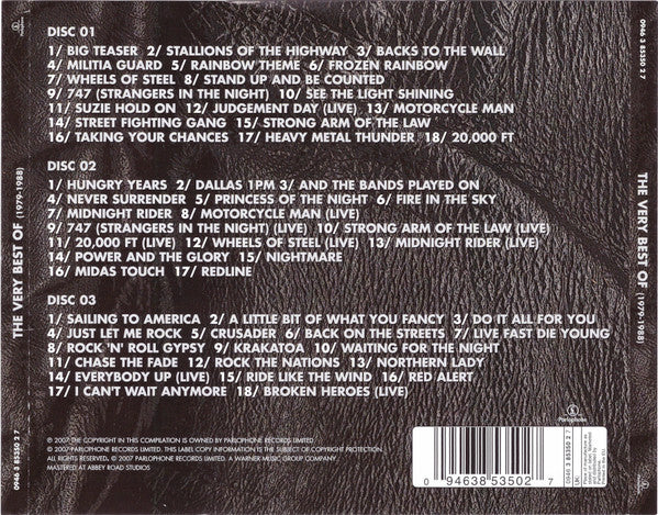 Saxon : The Very Best Of (1979-1988) (3xCD, Comp, RE)