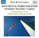 the album cover for United States Marine Band - Monumental Works for Winds