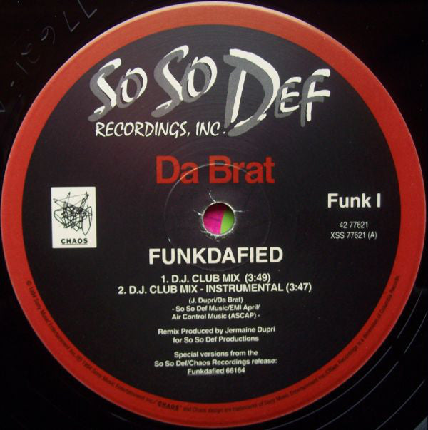 Da Brat : Funkdafied (12", Single)