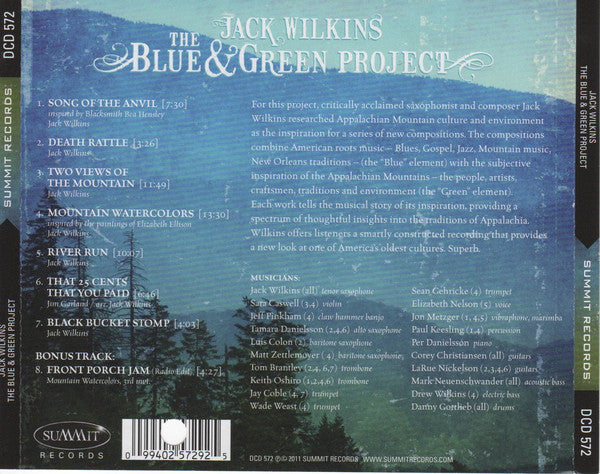 Jack Wilkins (2) : The Blue & Green Project (CD, Album)
