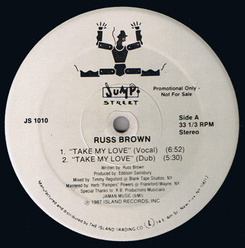Russ Brown : Take My Love / Gotta Find A Way (12", Promo)