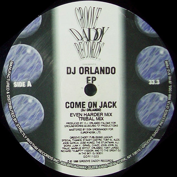 DJ Orlando : Come On Jack EP (12", EP)