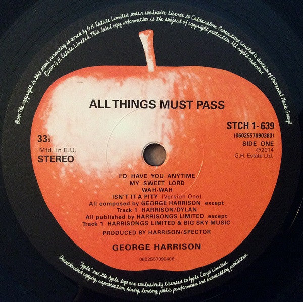 George Harrison : All Things Must Pass (3xLP, Album, RE, RM, 180 + Box)
