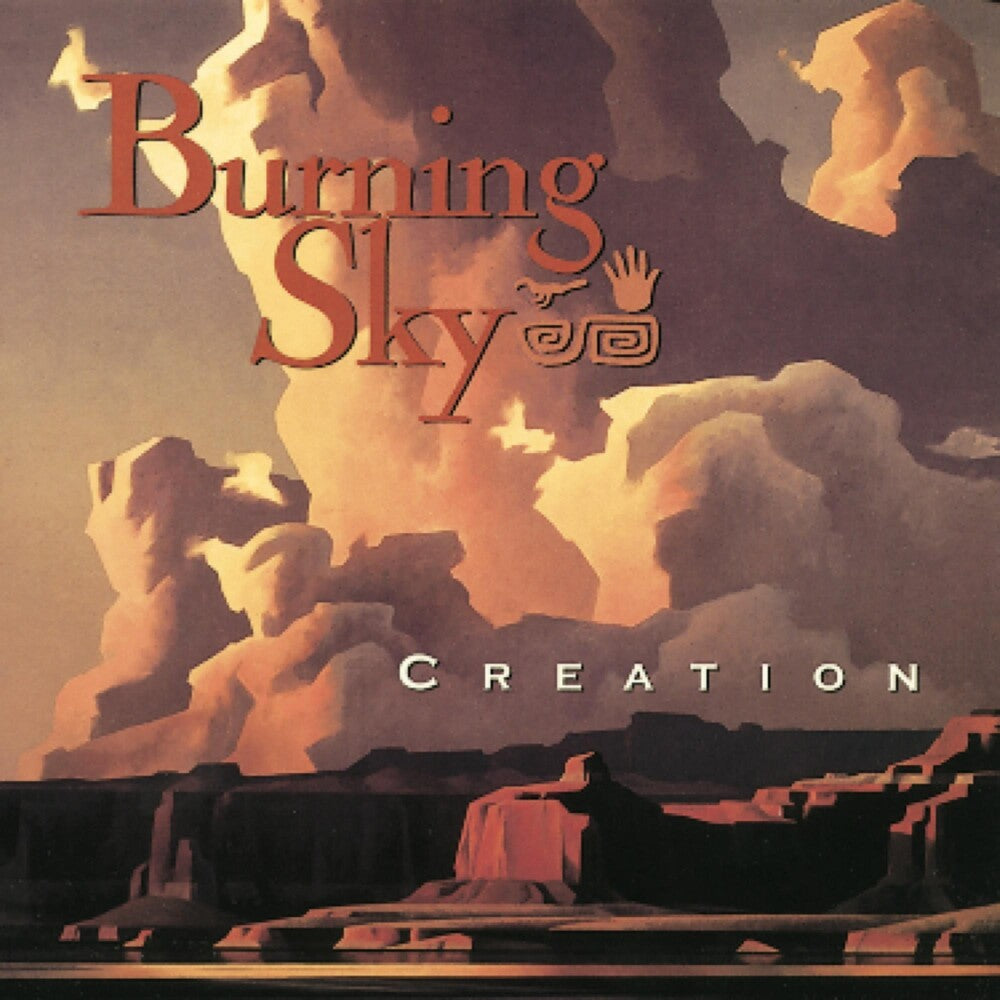 the album cover for Burning Sky - Creation