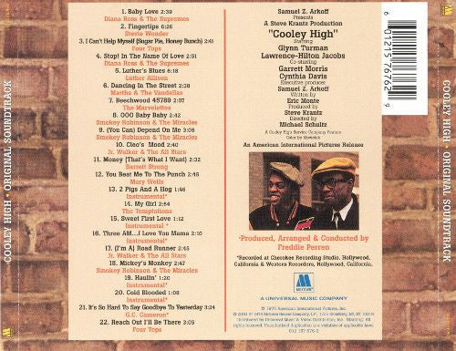 Various : Cooley High (Original Soundtrack) (CD, Album, RE)