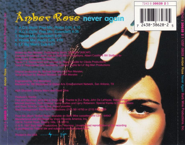 Amber Rose (2) : Never Again (CD, Maxi)