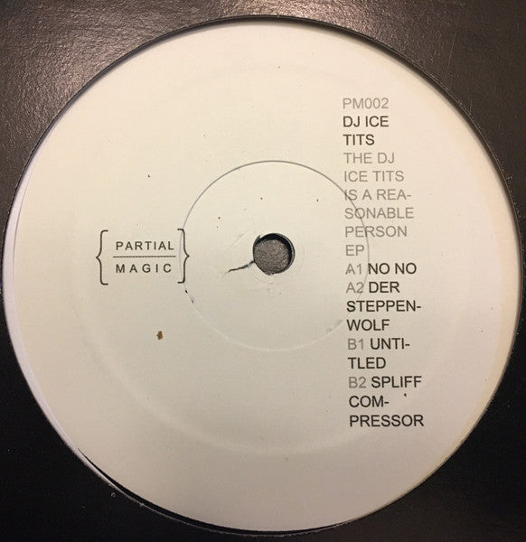 DJ ICE TITS : The DJ Ice Tits Is A Reasonable Person EP (12", EP)