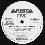 Five : When The Lights Go Out (12", Single, Promo)