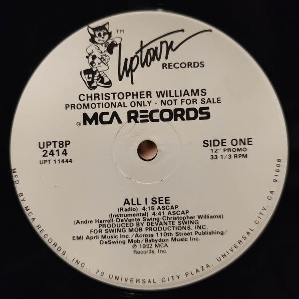 Christopher Williams : All I See (12", Single, Promo)