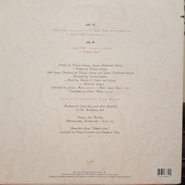 Linsey : Sweet Talk (12", Promo)