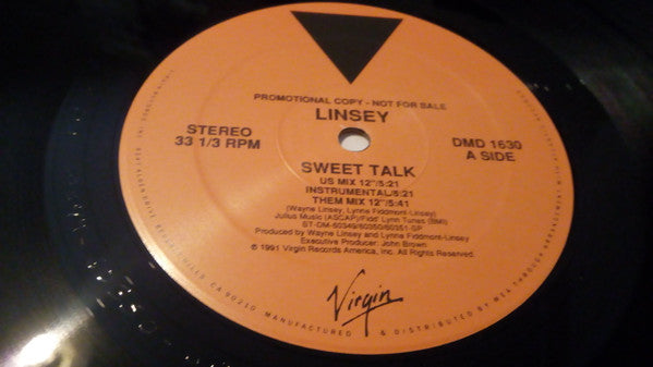 Linsey : Sweet Talk (12", Promo)