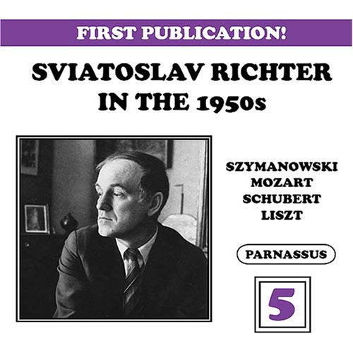 the album cover for Sviatoslav Richter - Sviatoslav Richter in the 50's 5