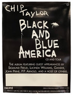 Chip Taylor - Black and Blue America Promo Poster