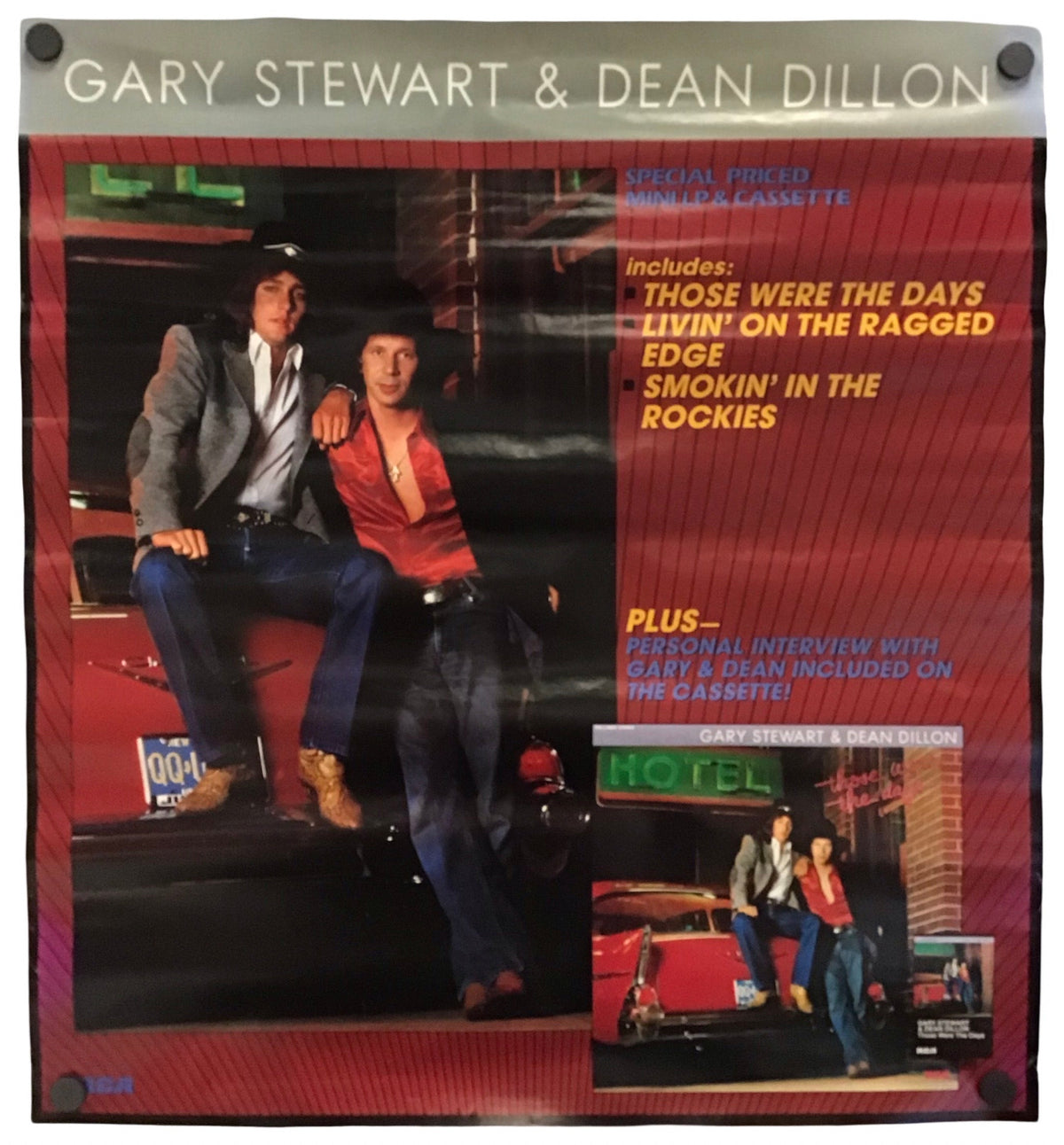 Gary Stewart & Dean Dillon - Promo Poster for Those Were the Days