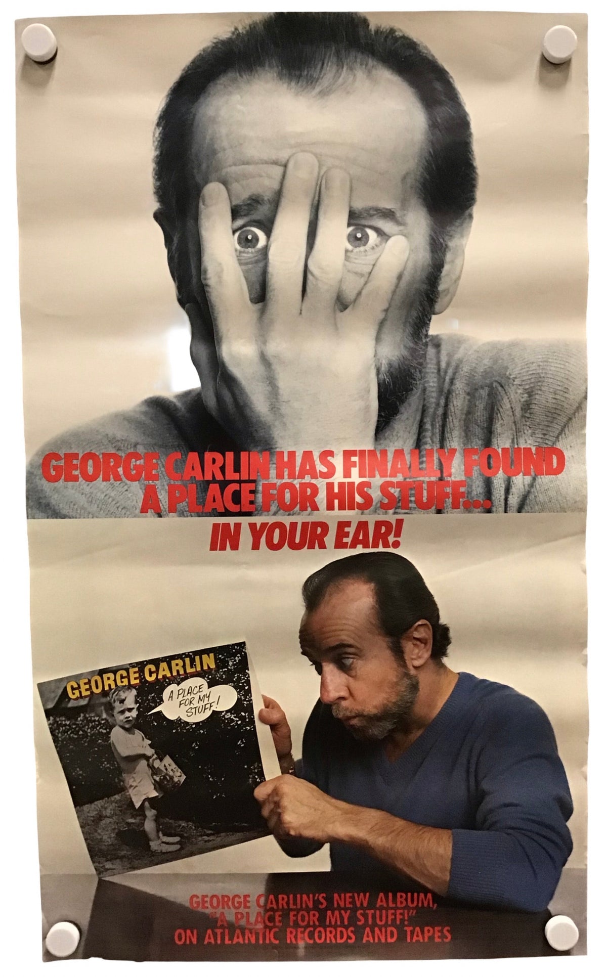 George Carlin - A Place For My Stuff Promo Poster