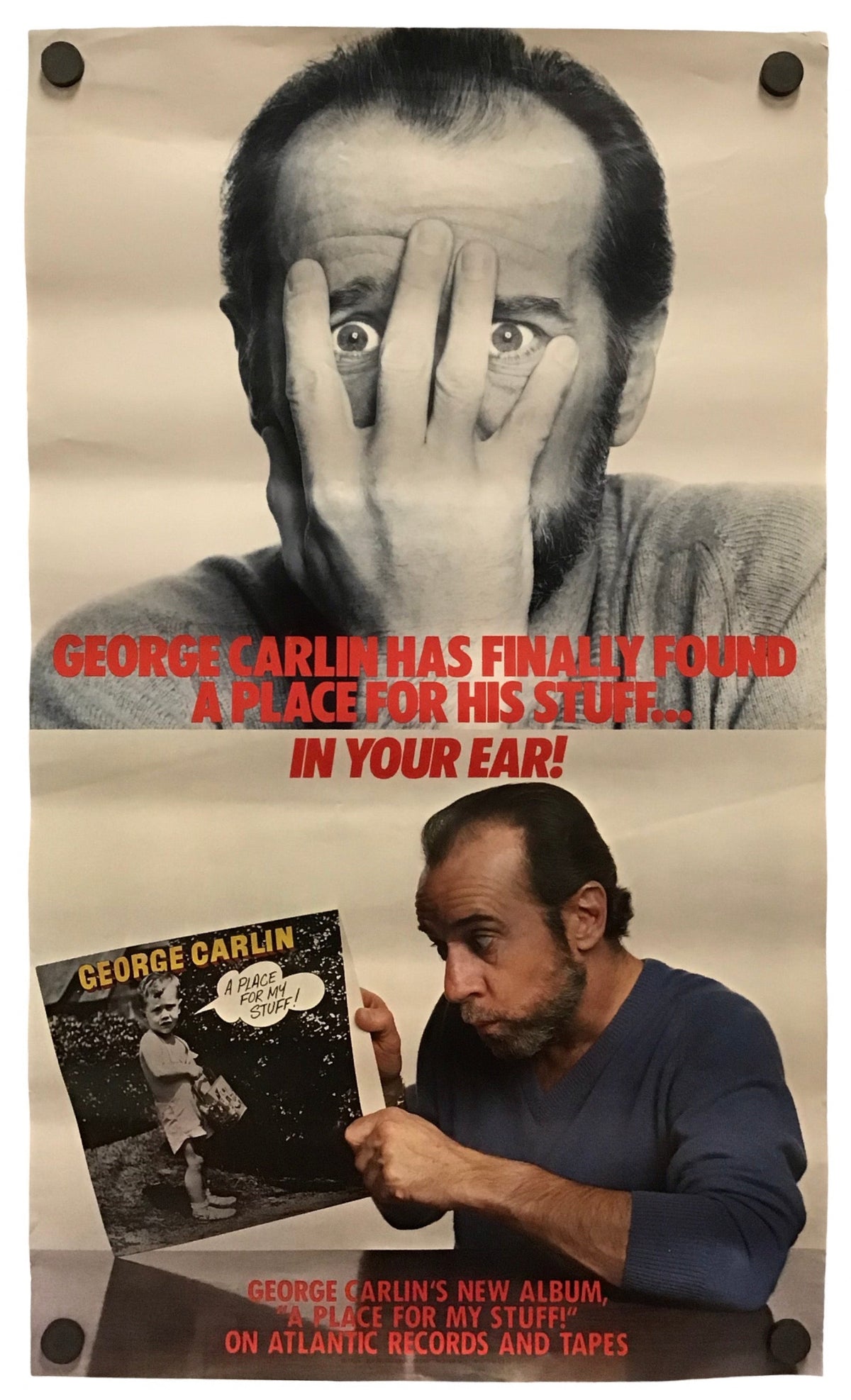 George Carlin - A Place For My Stuff Promo Poster