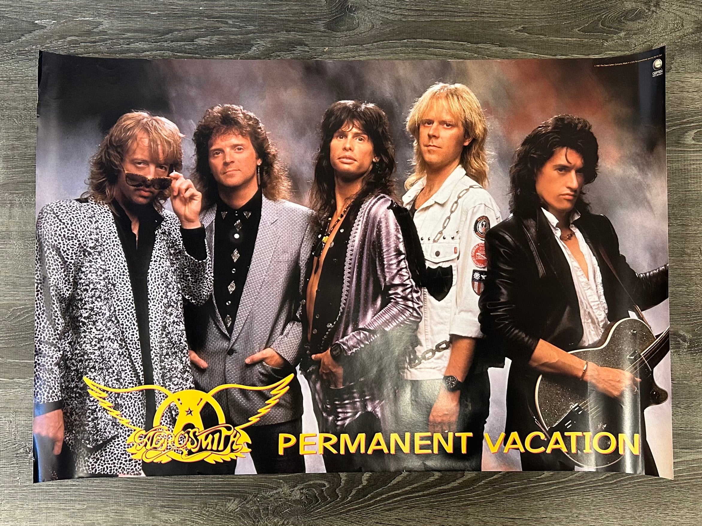 Aerosmith Permanent Vacation Vintage Poster 1987– Josey Records