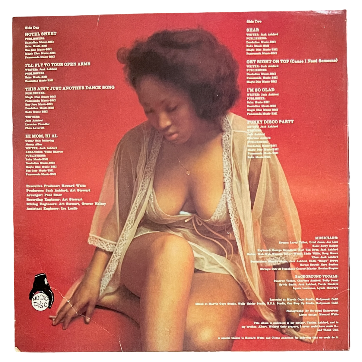 Jack Ashford - Hotel Sheet (Pre-Owned Vinyl LP)