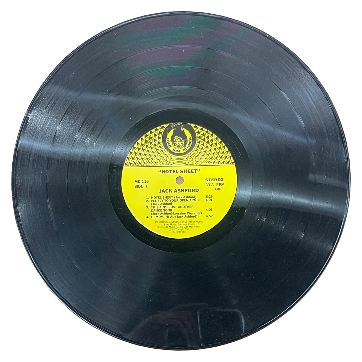 Jack Ashford - Hotel Sheet (Pre-Owned Vinyl LP)