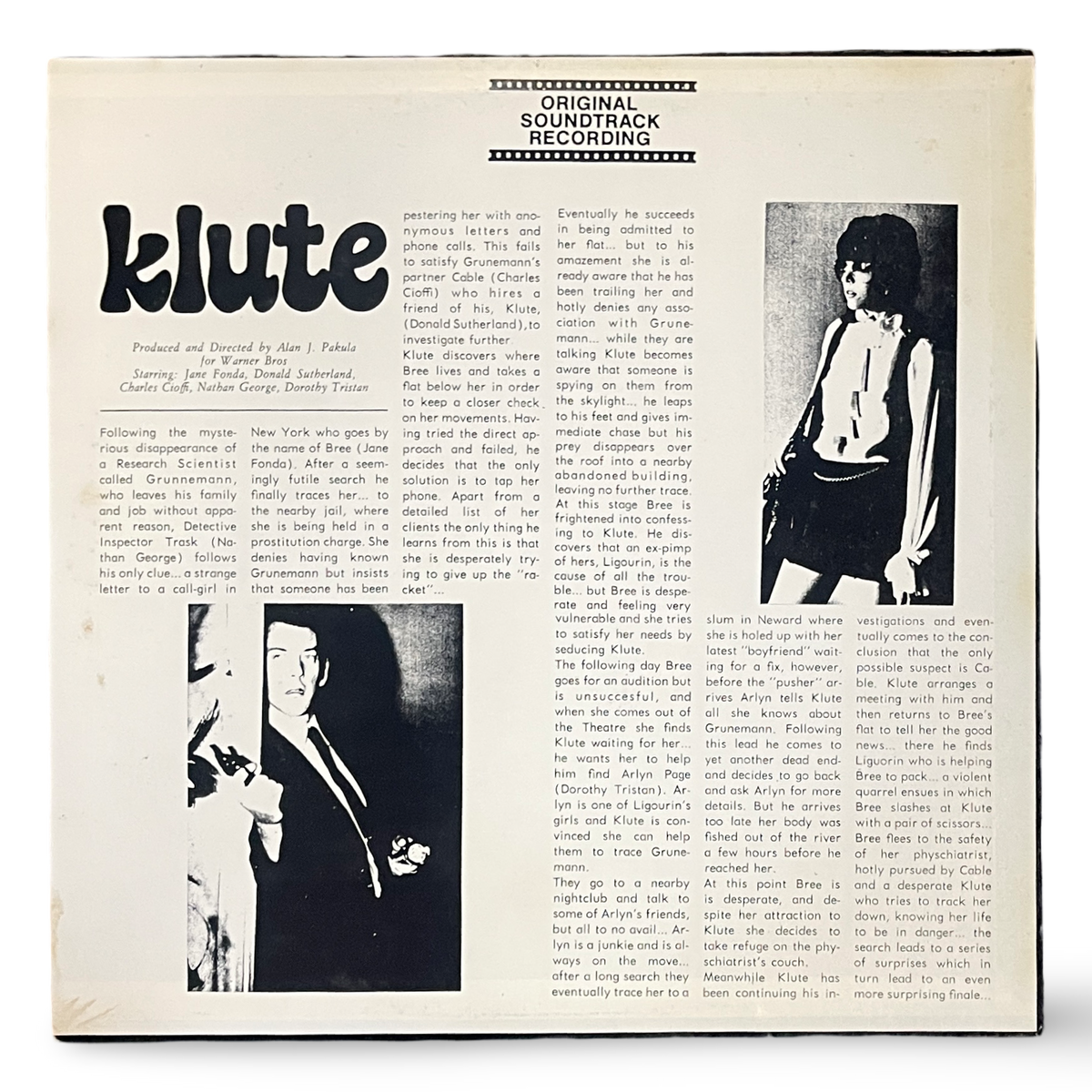 Michael Small – Klute (Original Soundtrack Score) (Pre-Owned Vinyl LP)