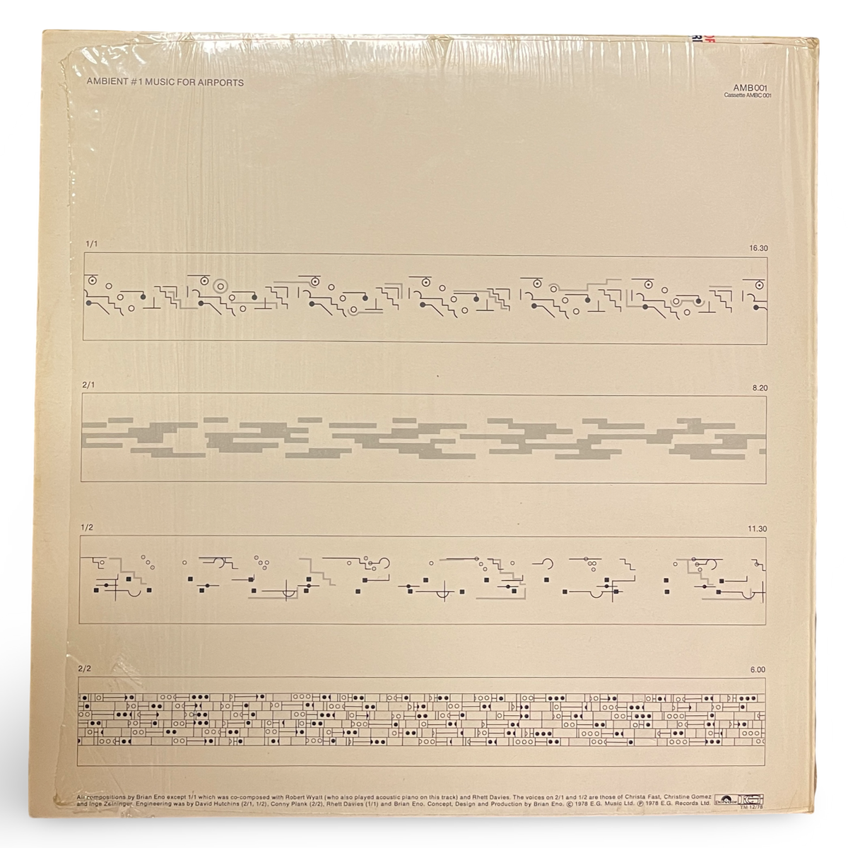 Brian Eno - Ambient 1: Music For Airports (Pre-Owned Vinyl LP)