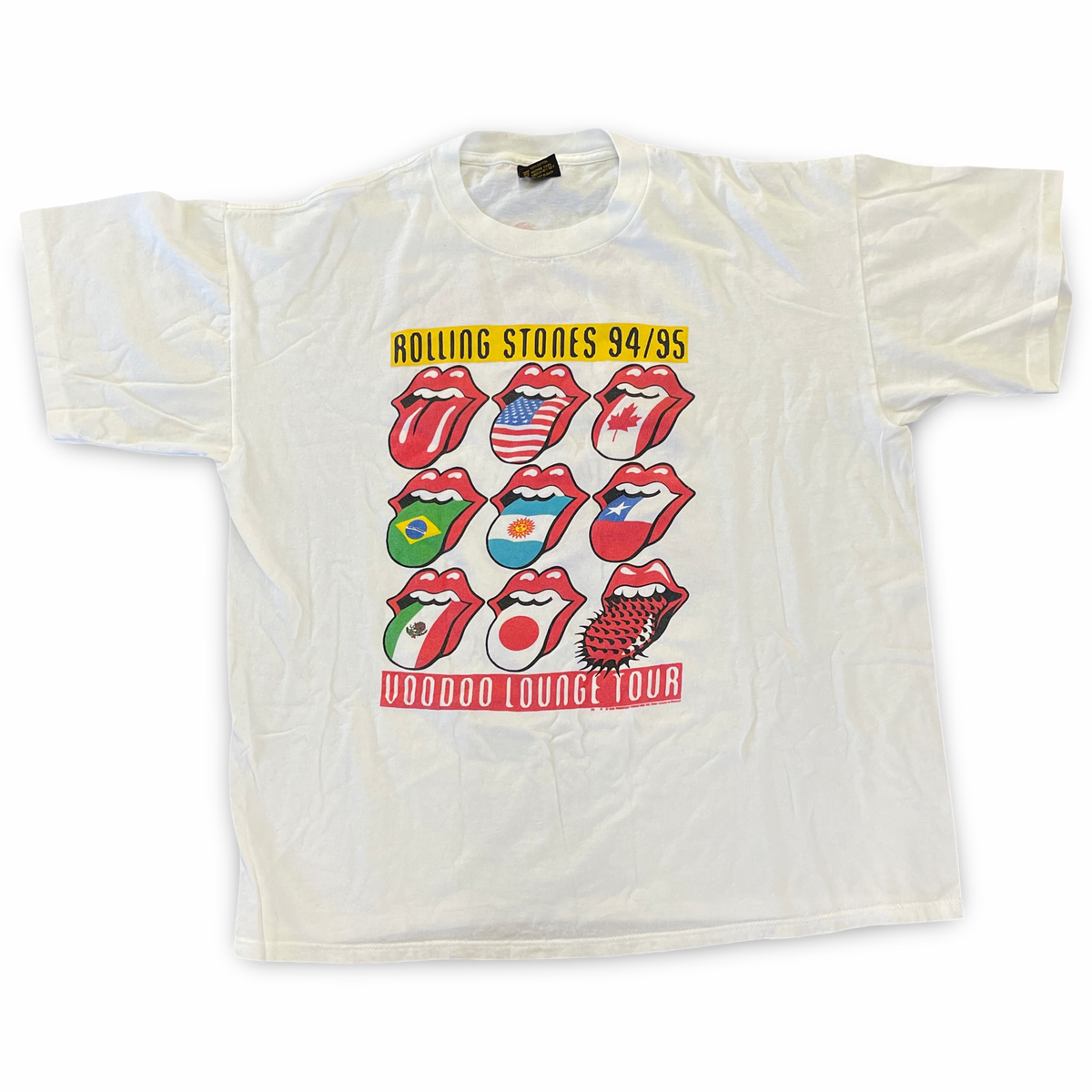 The Rolling Stones - 94/95 Voodoo Lounge Tour Tee XL (Vintage Apparel)