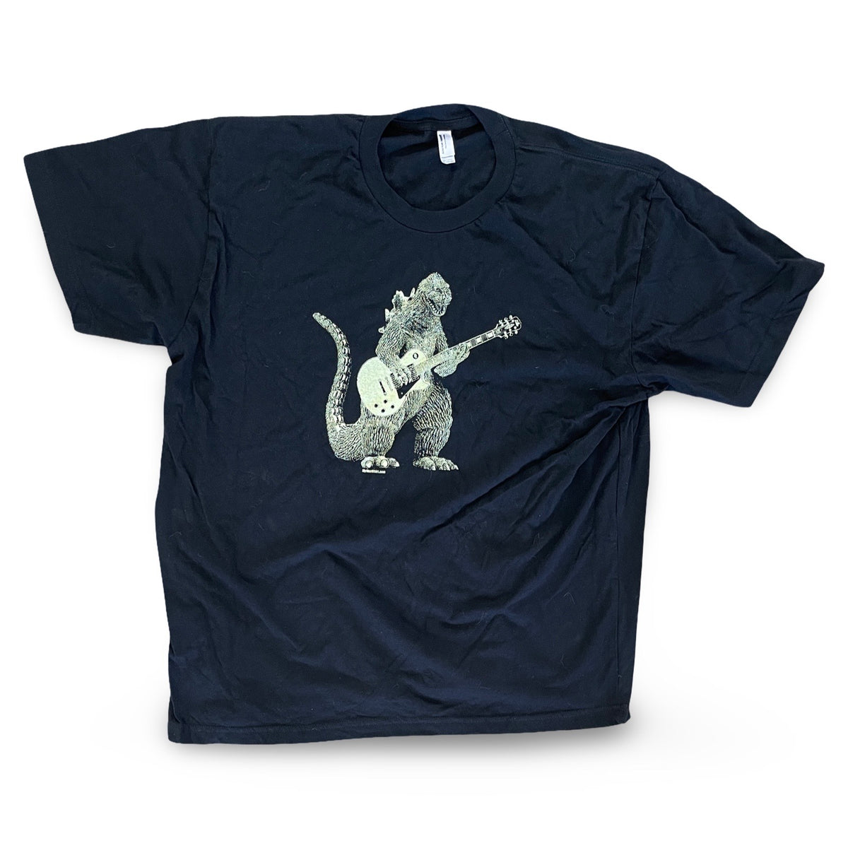 Godzilla - Playing Guitar Cotton Tee 2XL (Vintage Apparel)