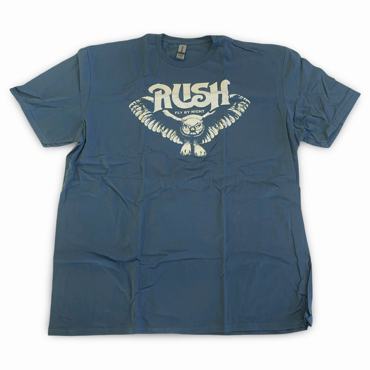 Rush - Fly By Night Band Tee Blue 2XL (Vintage Apparel)