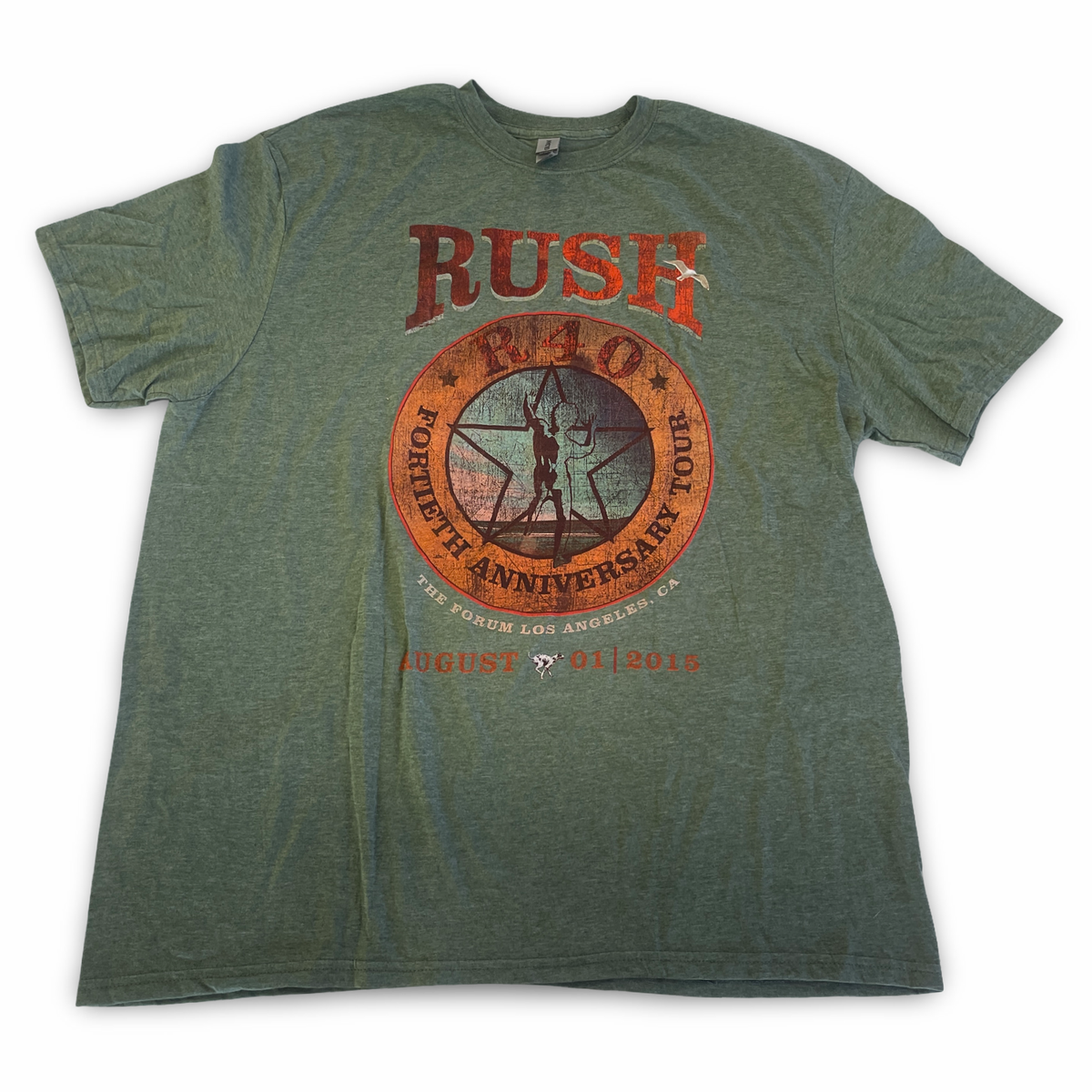 Rush - R40 2015 LA Forum Tour Tee 2XL (Vintage Apparel)