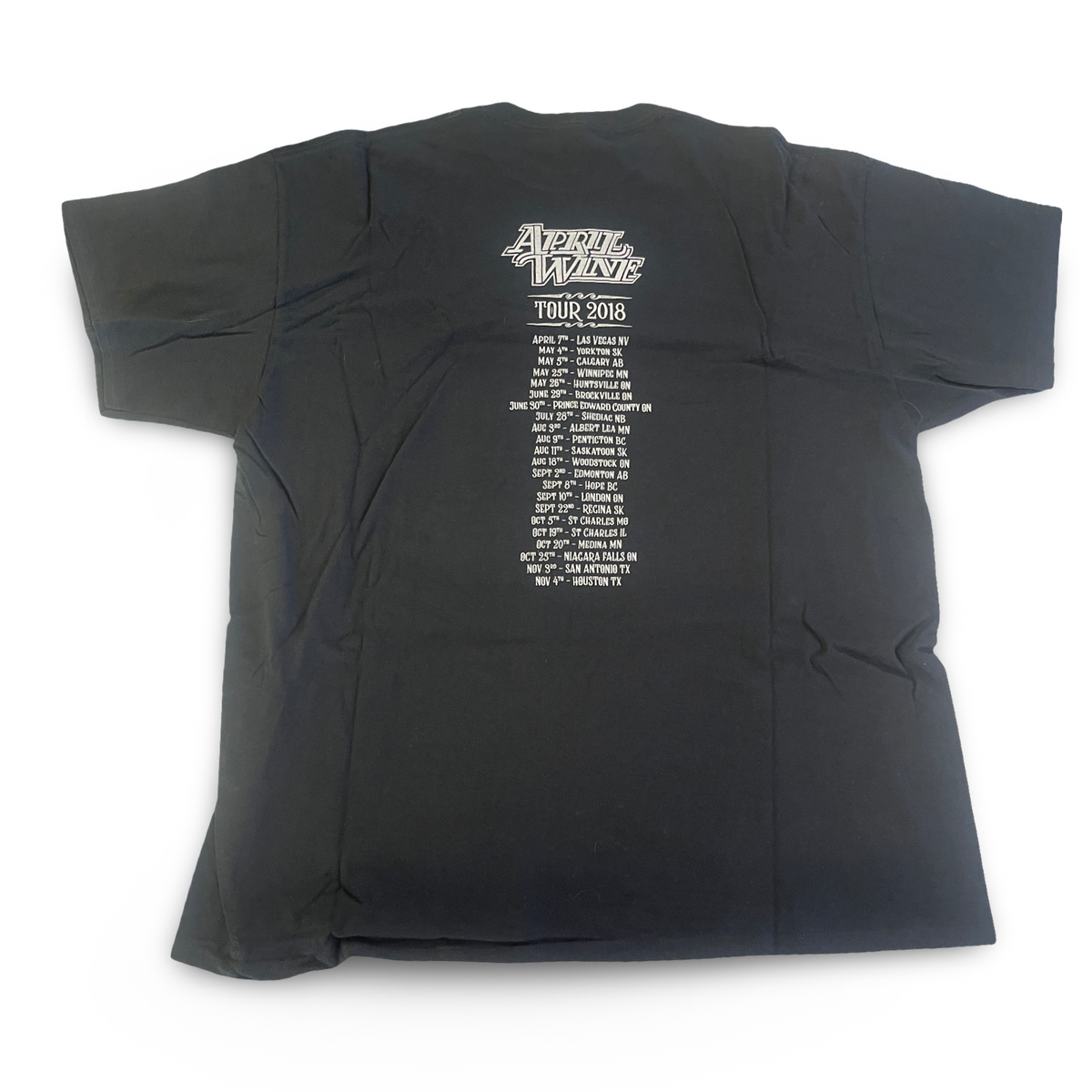 April Wine - 2018 Tour Tee 2XL (Vintage Apparel)