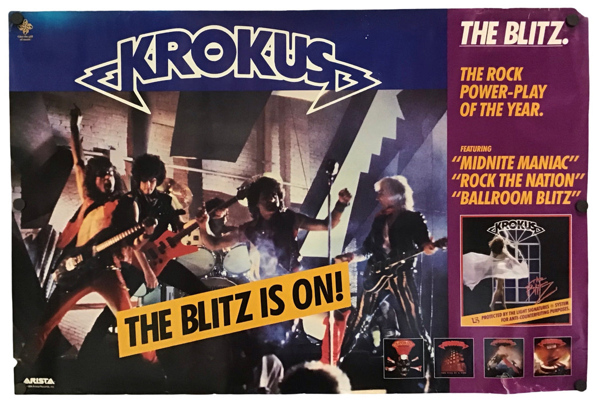 Krokus - The Blitz Promo Poster
