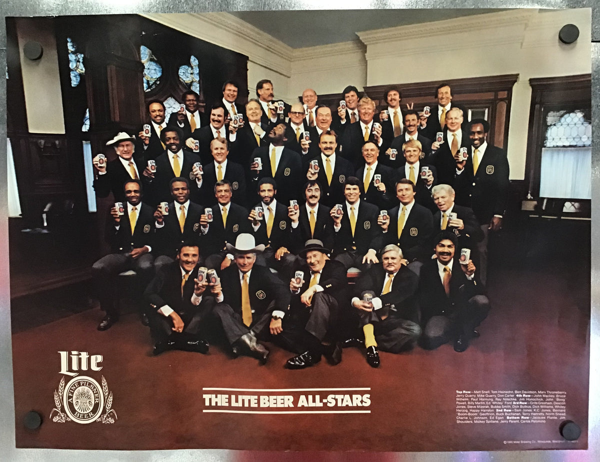 Miller Lite Beer - All Stars Poster