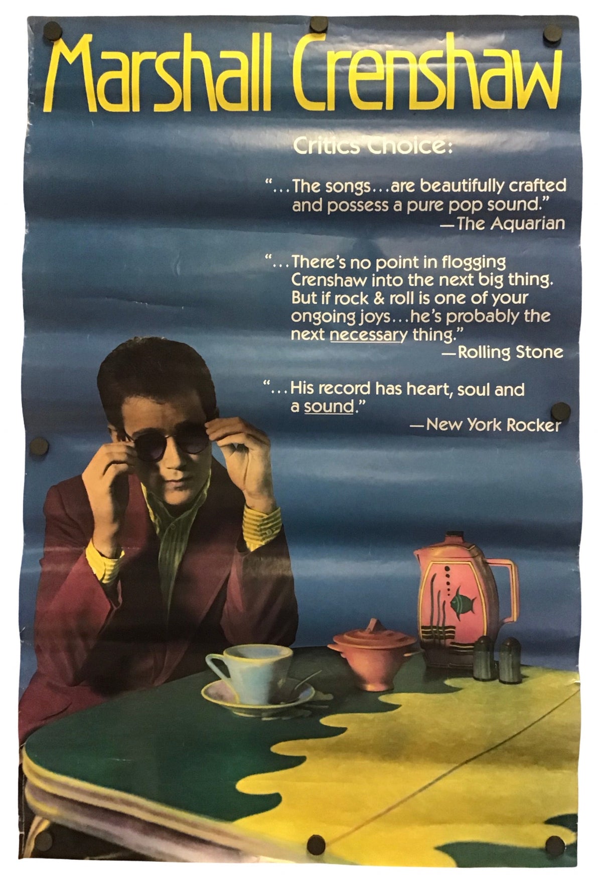 Marshall Crenshaw - Self-titled Debut Album Promo Poster