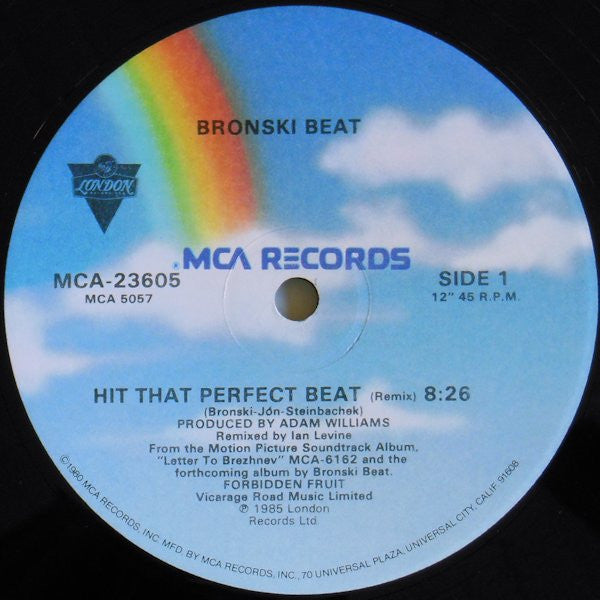 Bronski Beat : Hit That Perfect Beat (12" Version) (12", Single, Glo)
