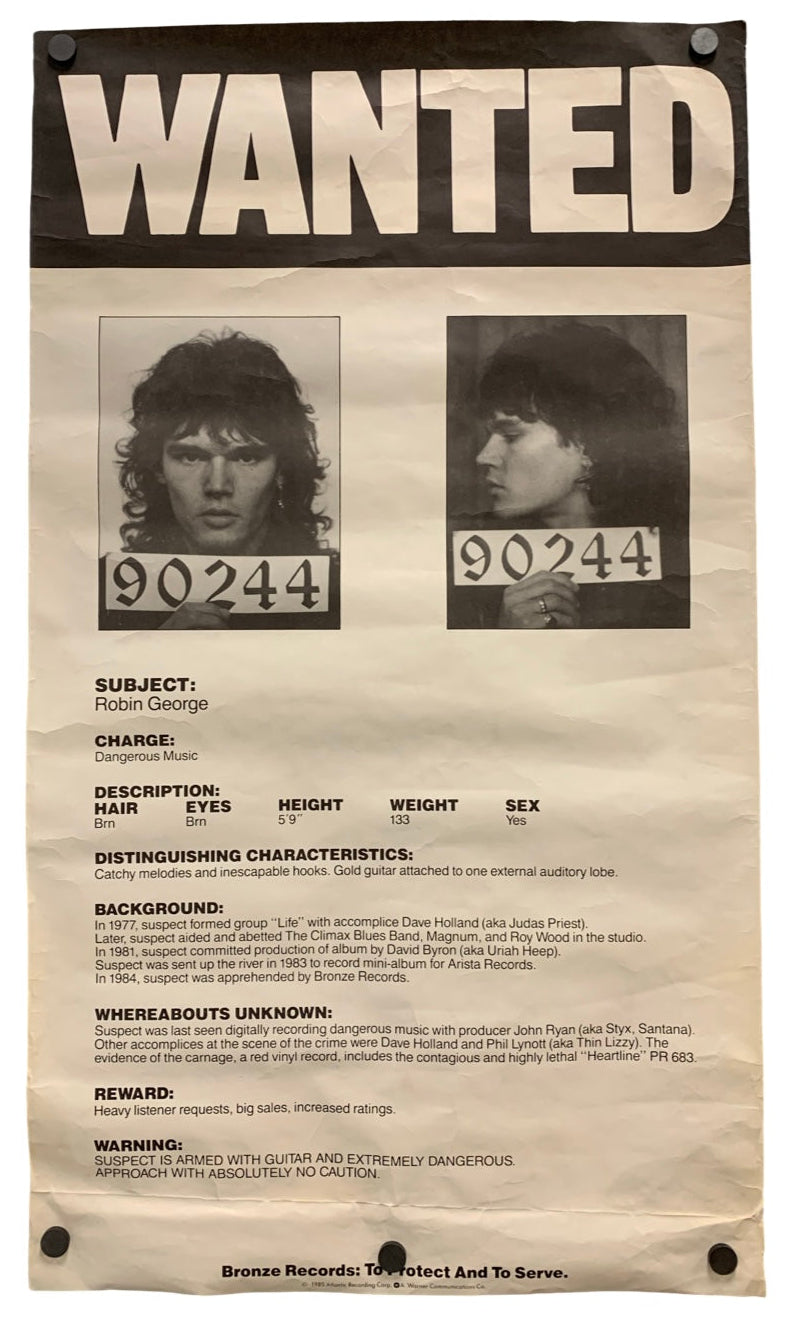 Robin George - Dangerous Music Promo Poster