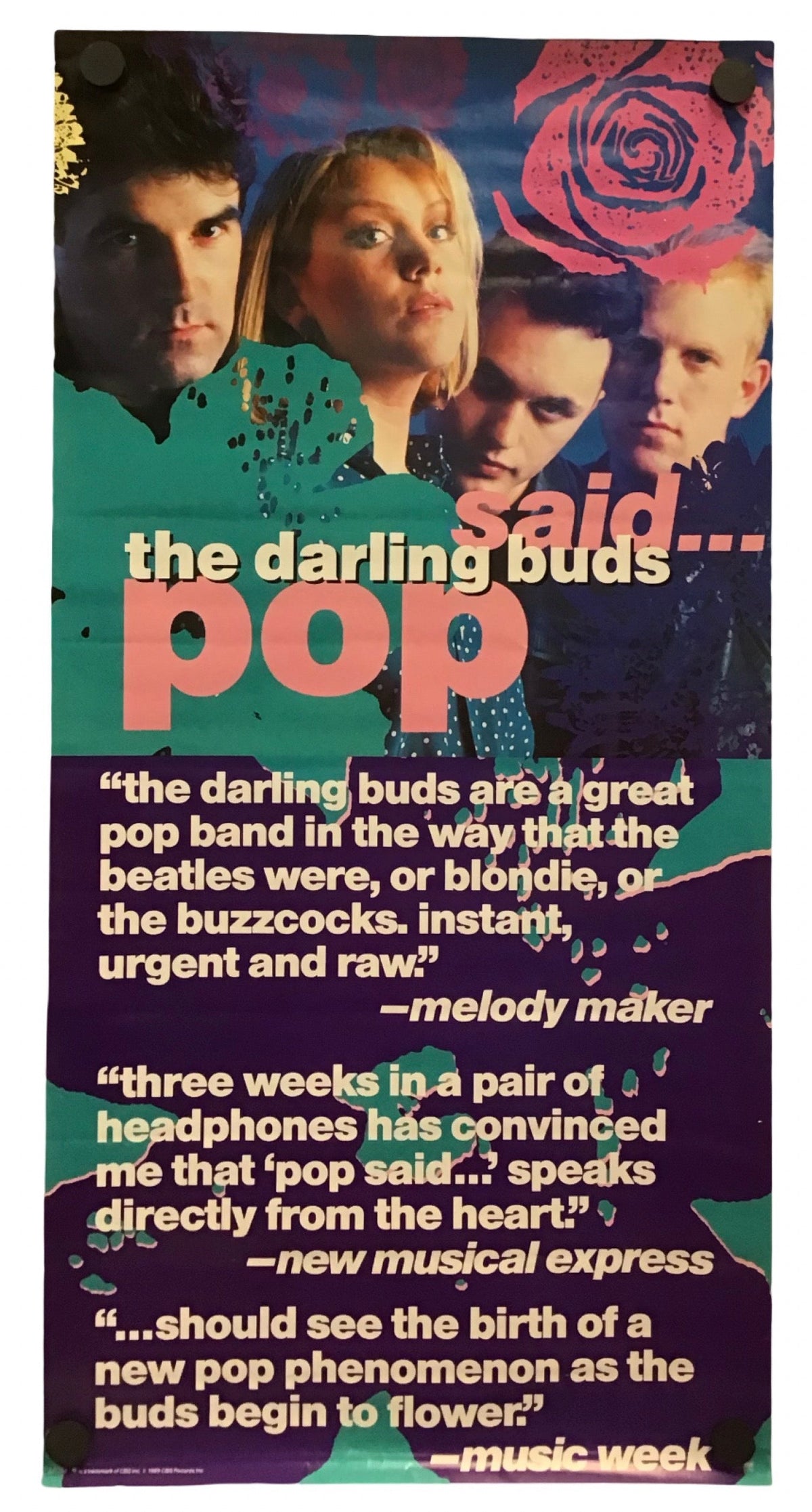 The Darling Buds - Pop Said... Promo Poster