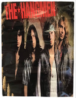 A square printed item featuring the band The Hangmen, with large red band name text across the top and four band members shown in a dark, gritty portrait layout. The item appears photographed against a plain white background.