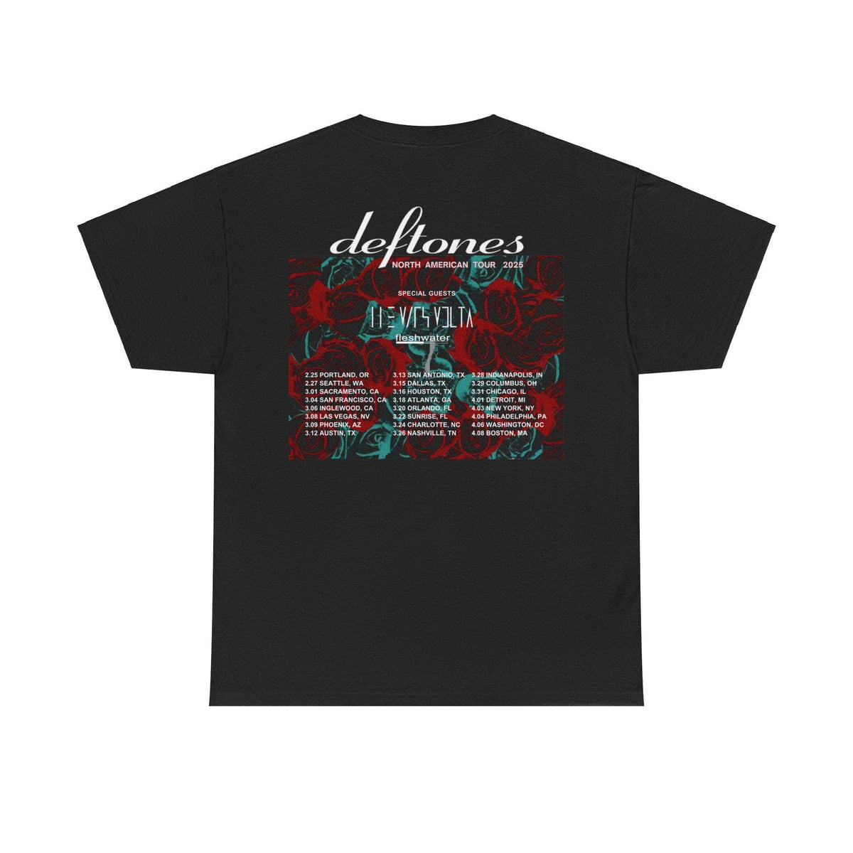 Deftones 2025 North American Tour Shirt