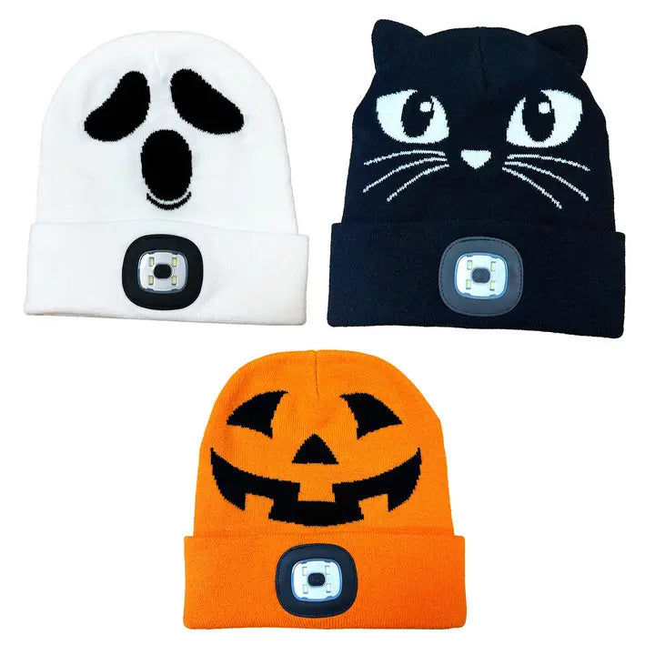 Halloween LED Beanie Winter Hat Assortment