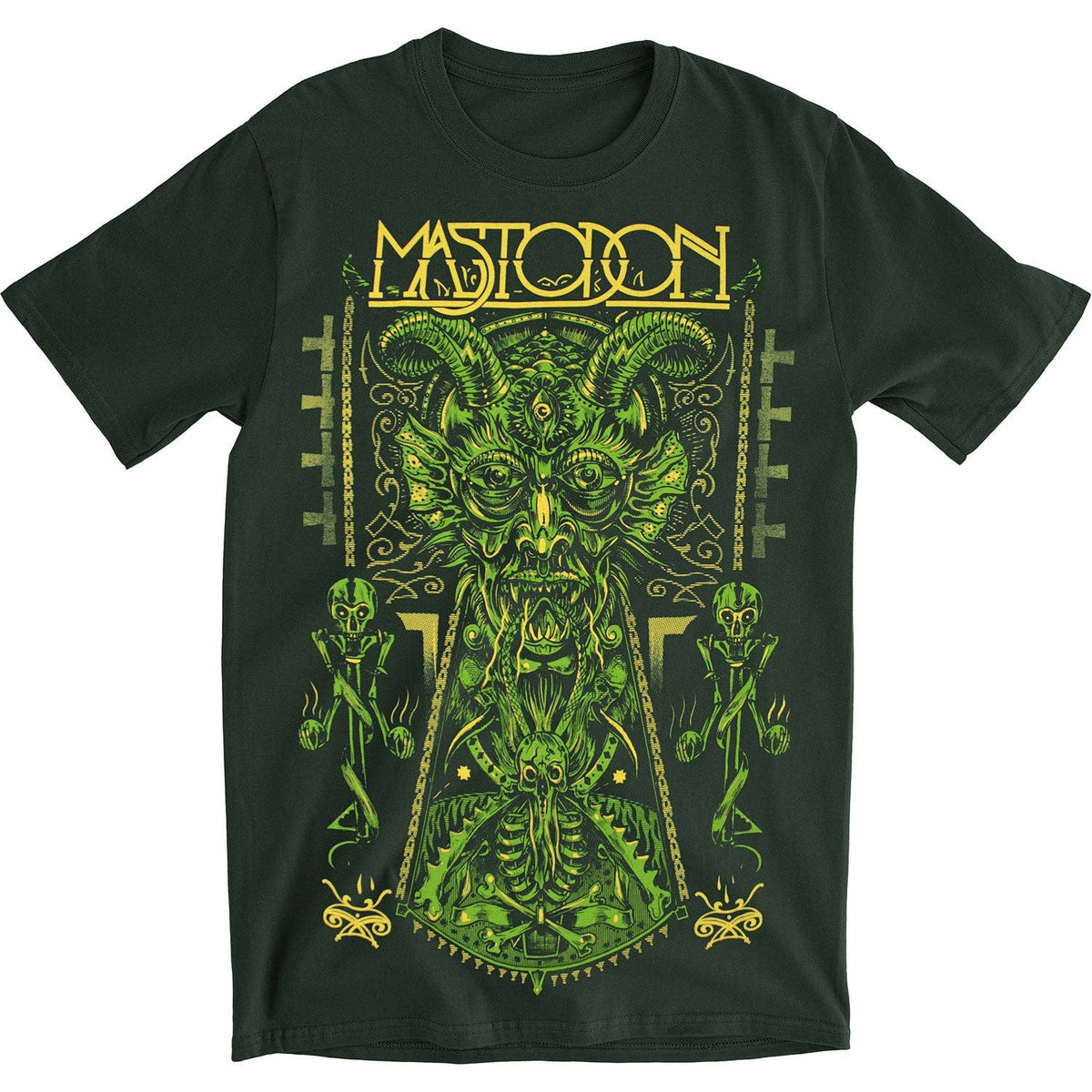 Mastodon Devil On Hunter Green T-shirt