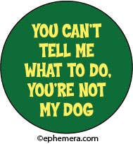 Pin Button: You can't tell me