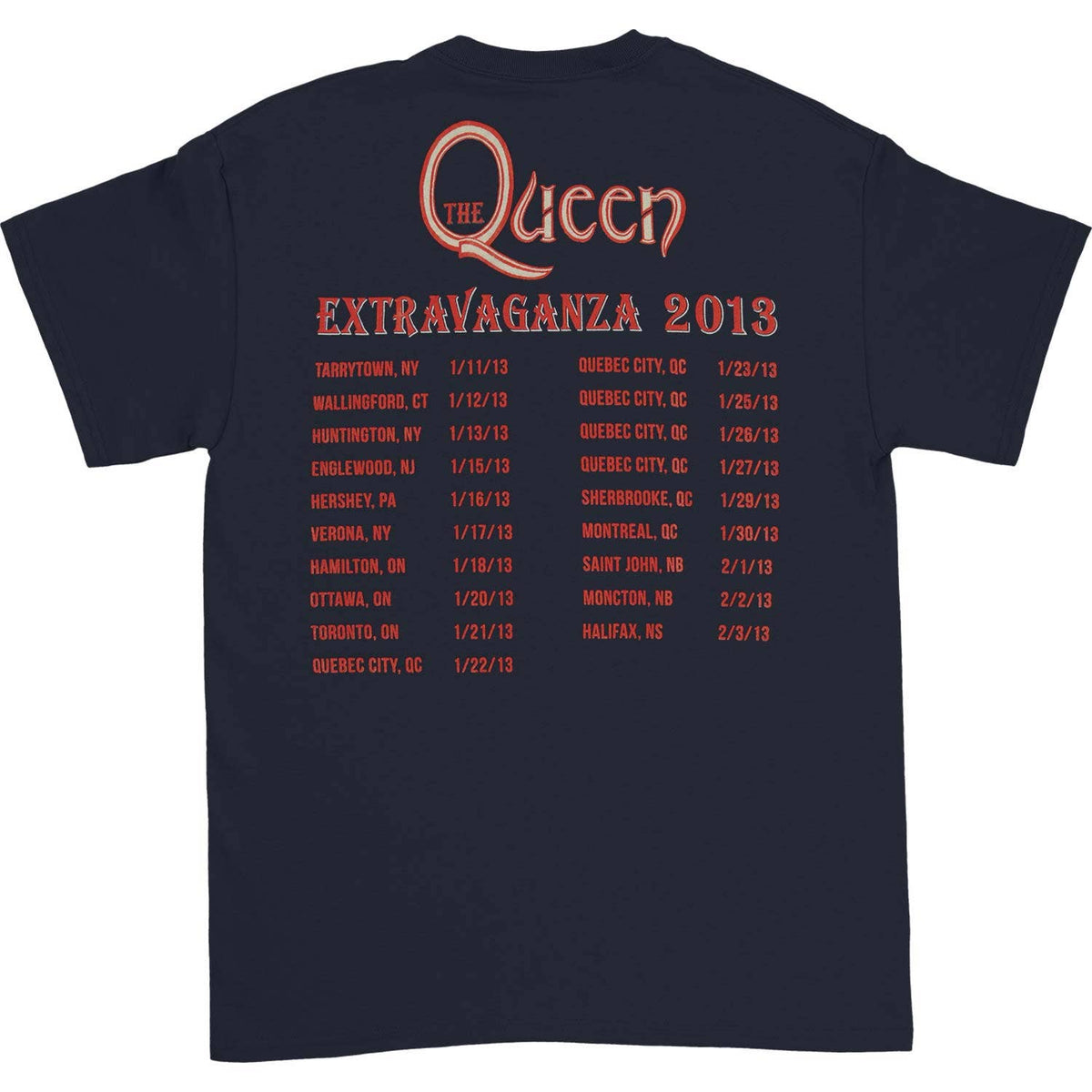 Queen Extravaganza 2013 Tour T-shirt