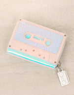 70261 Small Womens Cute Wallet Retro 80s Cassette Tape Pink